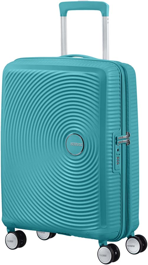 ΒΑΛΙΤΣΑ ΚΑΜΠΙΝΑΣ AMERICAN TOURISTER SOUNDBOX SPINNER EXP 55/20 TURQUOISE TONIC