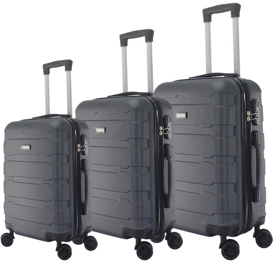 ΣΕΤ 3 ΒΑΛΙΤΣΕΣ AMBER SPINNER AM1001/3 ΑΝΘΡΑΚΙ AMBER