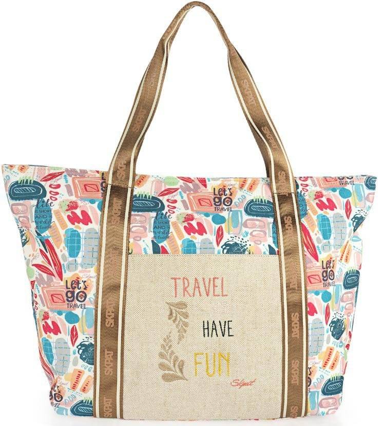 ΤΣΑΝΤΑ ΘΑΛΑΣΣΗΣ SKPAT 601401-01 TRAVEL HAVE FUN