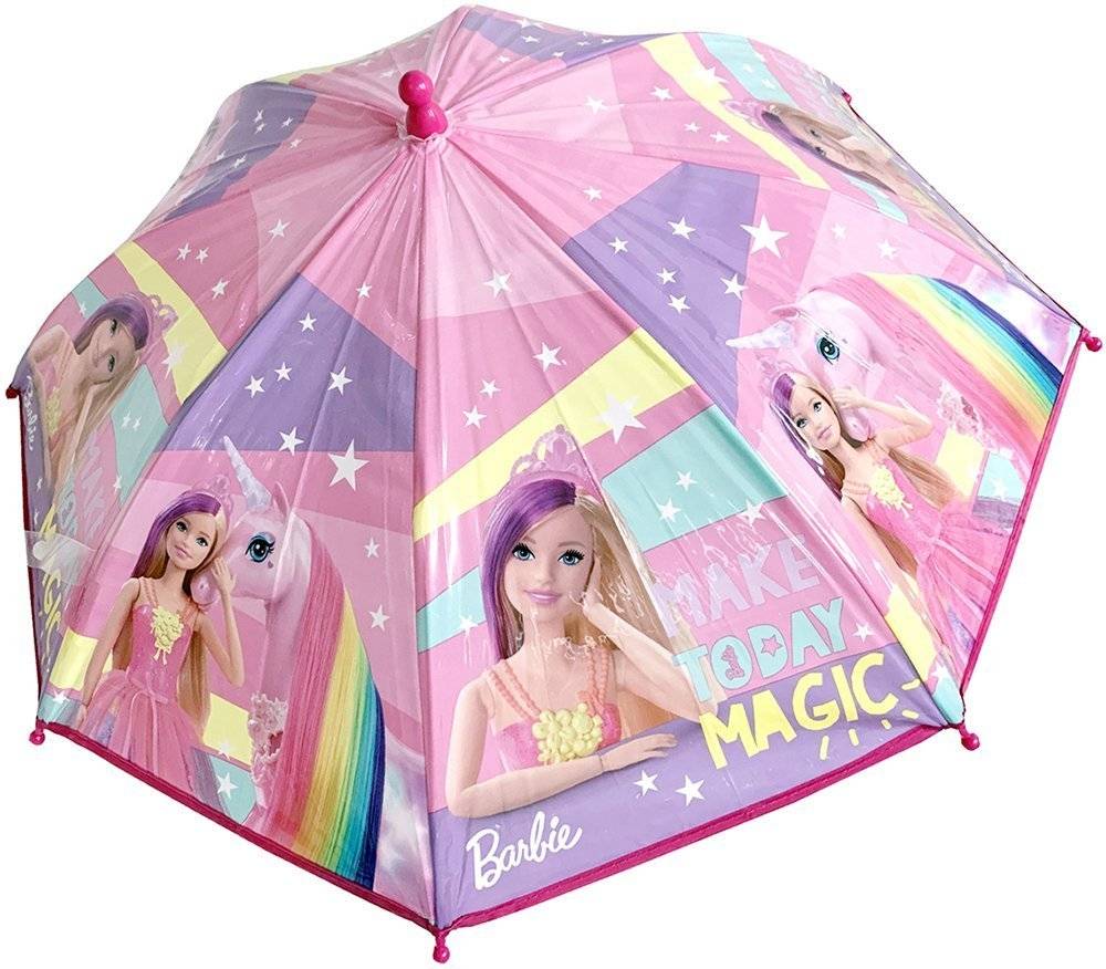 ΟΜΠΡΕΛΑ ΠΑΙΔΙΚΗ ΜΠΑΣΤΟΥΝΙ BARBIE ΡΟΖ OEM