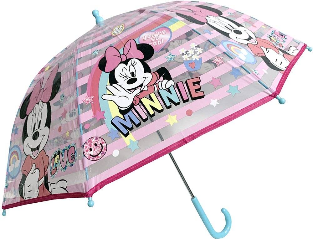 ΟΜΠΡΕΛΑ ΠΑΙΔΙΚΗ ΜΠΑΣΤΟΥΝΙ RAINBOW MINNIE OEM