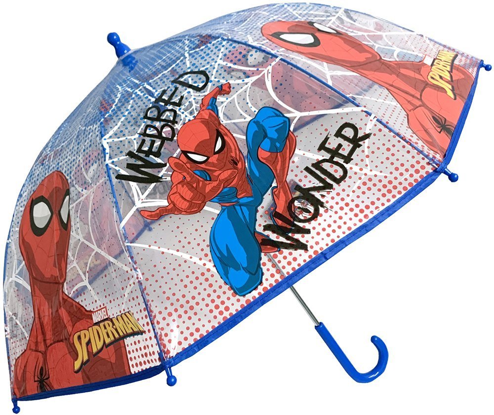 OEM ΟΜΠΡΕΛΑ ΠΑΙΔΙΚΗ ΜΠΑΣΤΟΥΝΙ SPIDER-MAN WEBBED WONDER ΜΠΛΕ