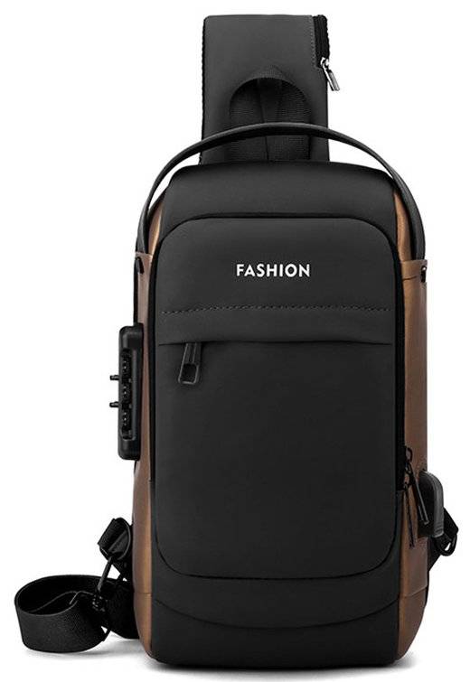 ΤΣΑΝΤΑΚΙ ΩΜΟΥ AMBER AM2006 ΜΑΥΡΟ/ΚΑΦΕ