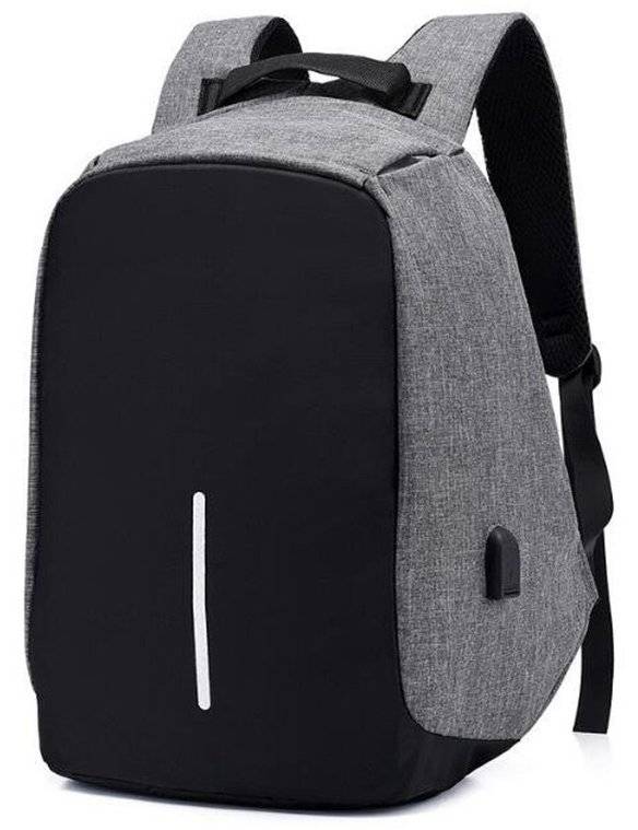 ΣΑΚΙΔΙΟ ANTI-THEFT ΜΕ ΘΗΚΗ LAPTOP 13&amp;#039;&amp;#039; AMBER AM2008 ΓΚΡΙ