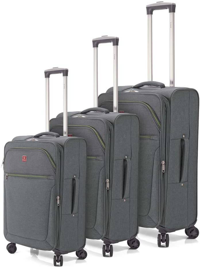 ΣΕΤ 3 ΒΑΛΙΤΣΕΣ ΜΕ ΠΡΟΕΚΤΑΣΗ BENZI BZ5708/3 ΓΚΡΙ BENZI