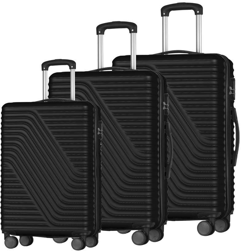 ΣΕΤ 3 ΒΑΛΙΤΣΕΣ AMBER AM1013/3 ΜΑΥΡΟ