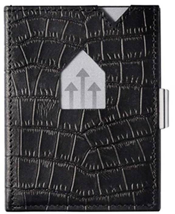 ΔΕΡΜΑΤΙΝΟ ΠΟΡΤΟΦΟΛΙ EXENTRI EXW101 ΜΑΥΡΟ ΚΡΟΚΟ RFID