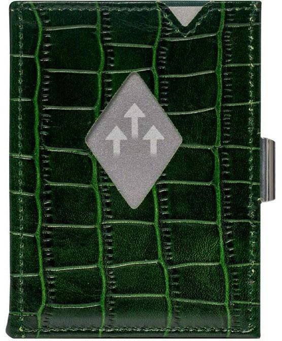 EXENTRI ΔΕΡΜΑΤΙΝΟ ΠΟΡΤΟΦΟΛΙ EXENTRI EXW103 ΠΡΑΣΙΝΟ ΚΡΟΚΟ RFID