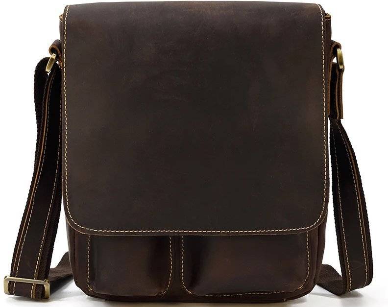 ΤΣΑΝΤΑΚΙ ΩΜΟΥ ΔΕΡΜΑΤΙΝΟ AMBER AM2019 ΚΑΦΕ AMBER