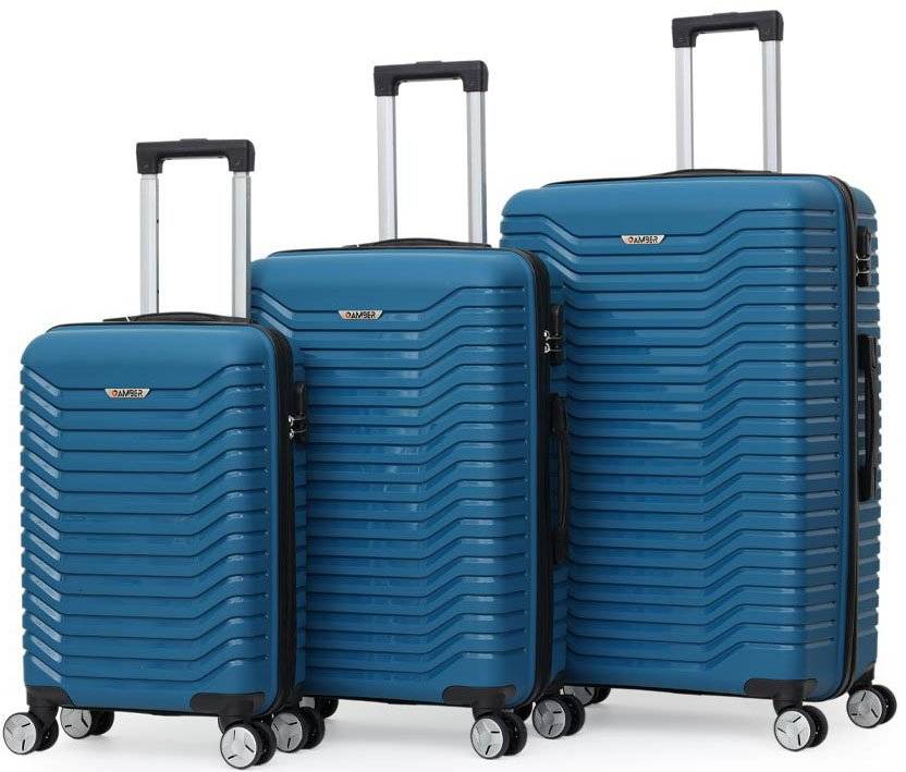 ΣΕΤ 3 ΒΑΛΙΤΣΕΣ AMBER AM1008 ΜΠΛΕ