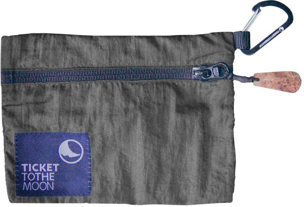 ΠΟΡΤΟΦΟΛΙ ΤΑΞΙΔΙΟΥ TICKETTOTHEMOON ΜΕ ΚΑΡΑΜΠΙΝΕΡ DARK GREY TICKET TO THE MOON