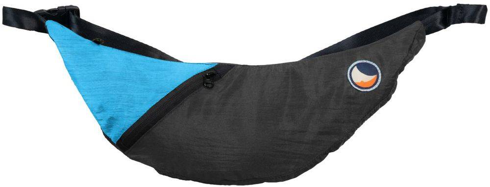 TICKET TO THE MOON ΤΣΑΝΤΑΚΙ ΜΠΑΝΑΝΑ TICKETTOTHEMOON UPCYCLED SLING BAG DARK GREY/AQUA