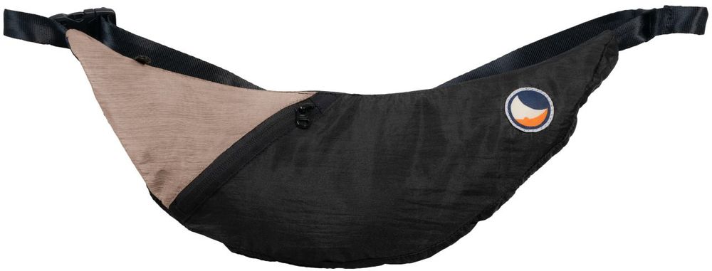 TICKET TO THE MOON ΤΣΑΝΤΑΚΙ ΜΠΑΝΑΝΑ TICKETTOTHEMOON UPCYCLED SLING BAG BLACK/NATURAL BEIGE