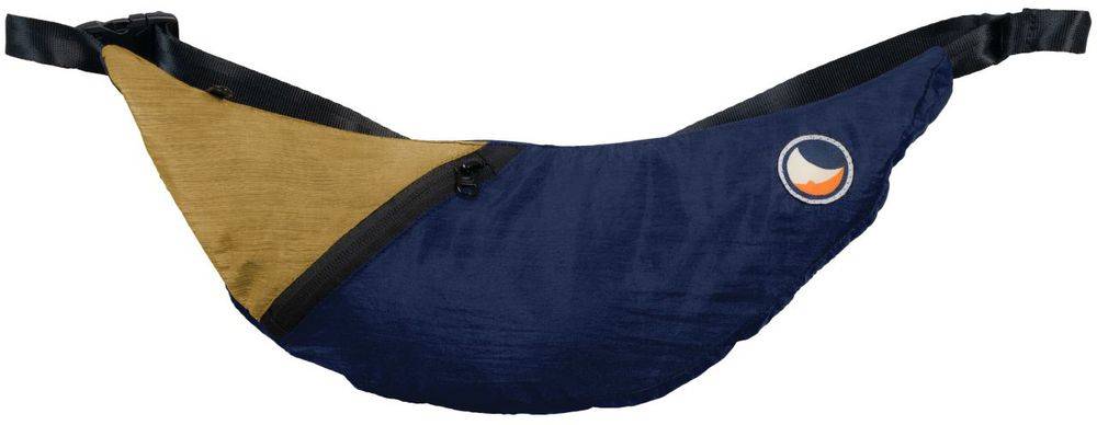 TICKET TO THE MOON ΤΣΑΝΤΑΚΙ ΜΠΑΝΑΝΑ TICKETTOTHEMOON UPCYCLED SLING BAG NAVY BLUE/SPARKLING GOLD