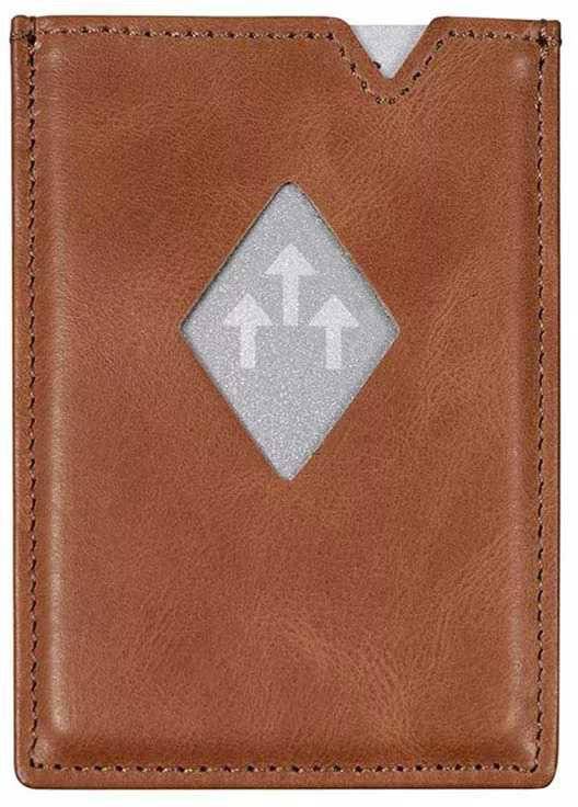 ΔΕΡΜΑΤΙΝΗ ΘΗΚΗ ΚΑΡΤΩΝ EXENTRI EXC717 ΚΑΦΕ RFID EXENTRI