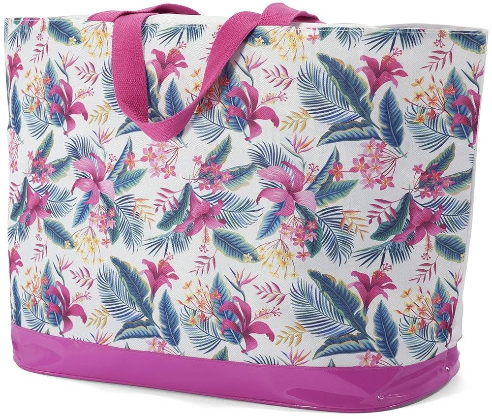 BENZI ΤΣΑΝΤΑ ΘΑΛΑΣΣΗΣ BENZI BZ5804 ΛΕΥΚΟ ΜΕ ΛΟΥΛΟΥΔΙΑ