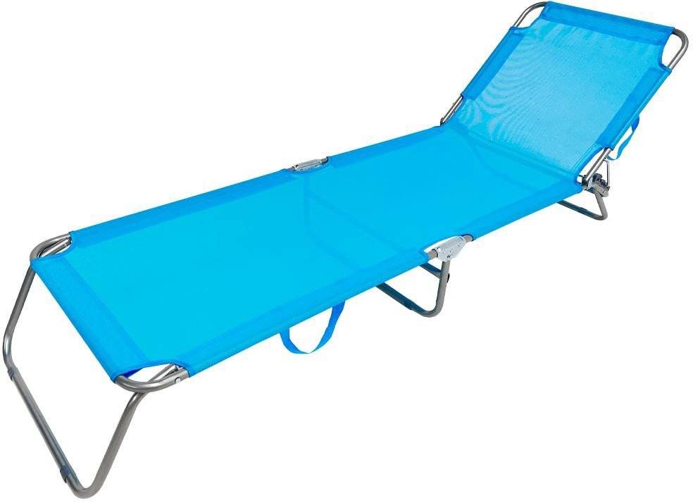 ΞΑΠΛΩΣΤΡΑ SUMMER CLUB ΜΕΤΑΛΛΙΚΗ Φ18ΜΜ 188X55X24CM LIGHT BLUE SUMMER CLUB