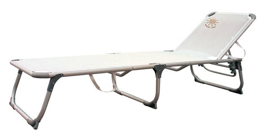 SUMMER CLUB ΞΑΠΛΩΣΤΡΑ ΠΑΡΑΛΙΑΣ SUMMER CLUB ALUMINIUM ΕΚΡΟΥ (188 X 58 X 30 CM)