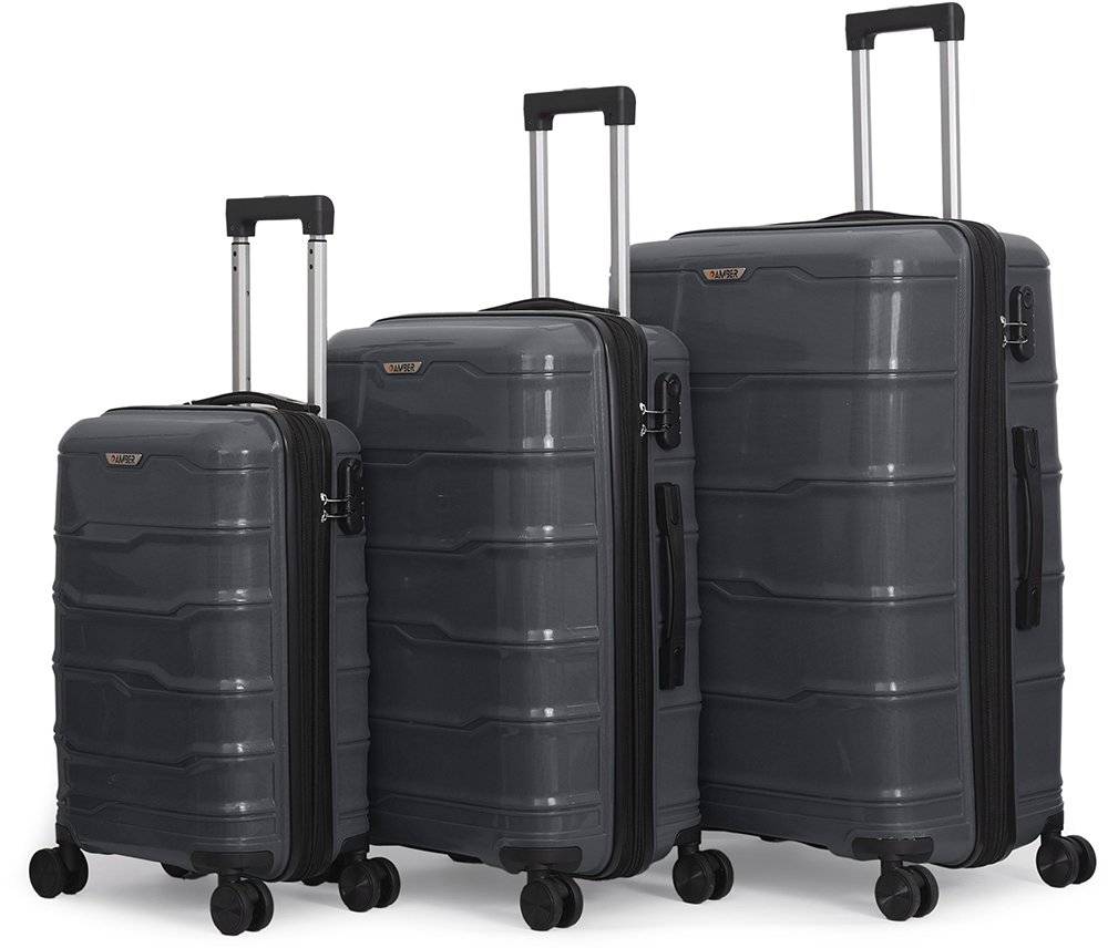 ΣΕΤ 3 ΒΑΛΙΤΣΕΣ AMBER ΑΜ1014/3 ΑΝΘΡΑΚΙ AMBER