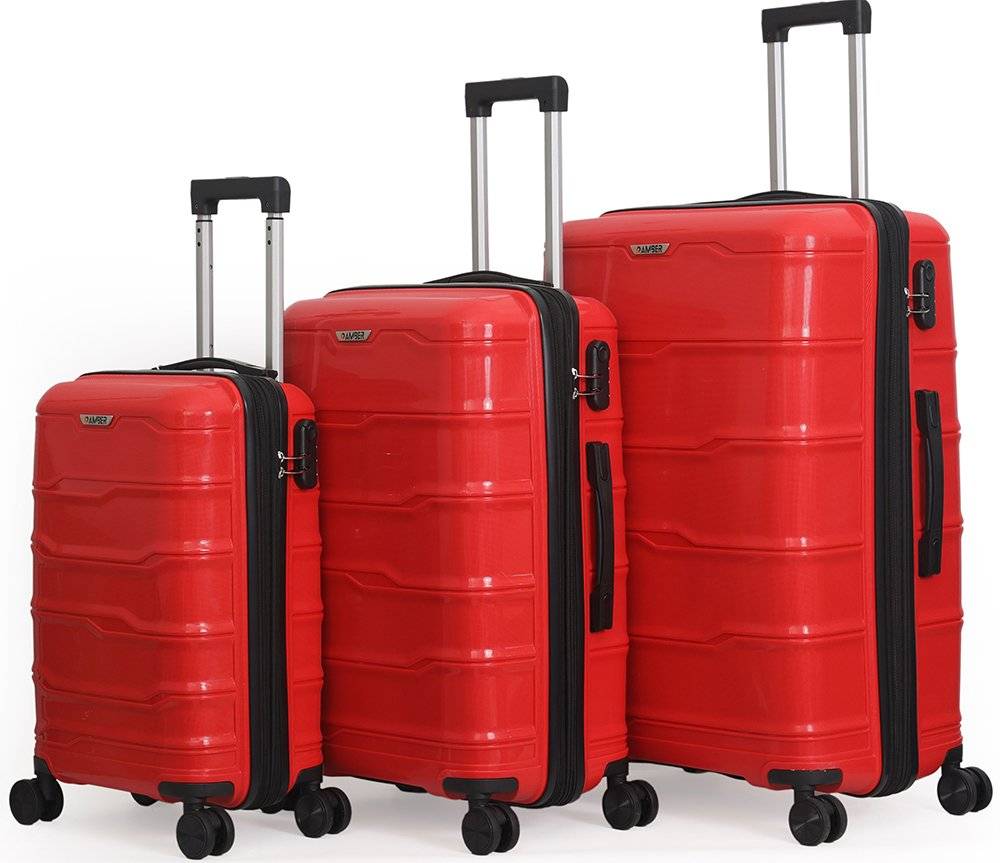 ΣΕΤ 3 ΒΑΛΙΤΣΕΣ AMBER AM1014/3 ΚΟΚΚΙΝΟ