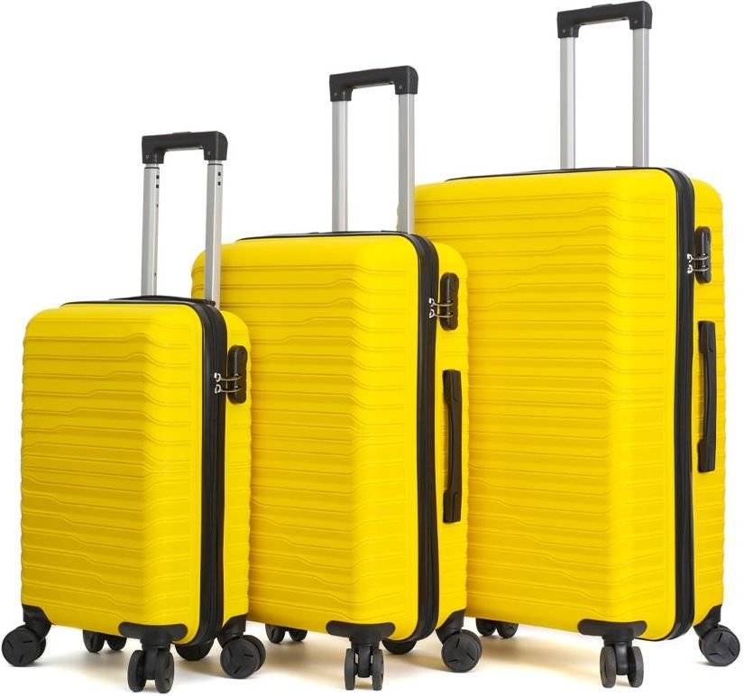 ΣΕΤ 3 ΒΑΛΙΤΣΕΣ AMBER AM1015/3 ΚΙΤΡΙΝΟ