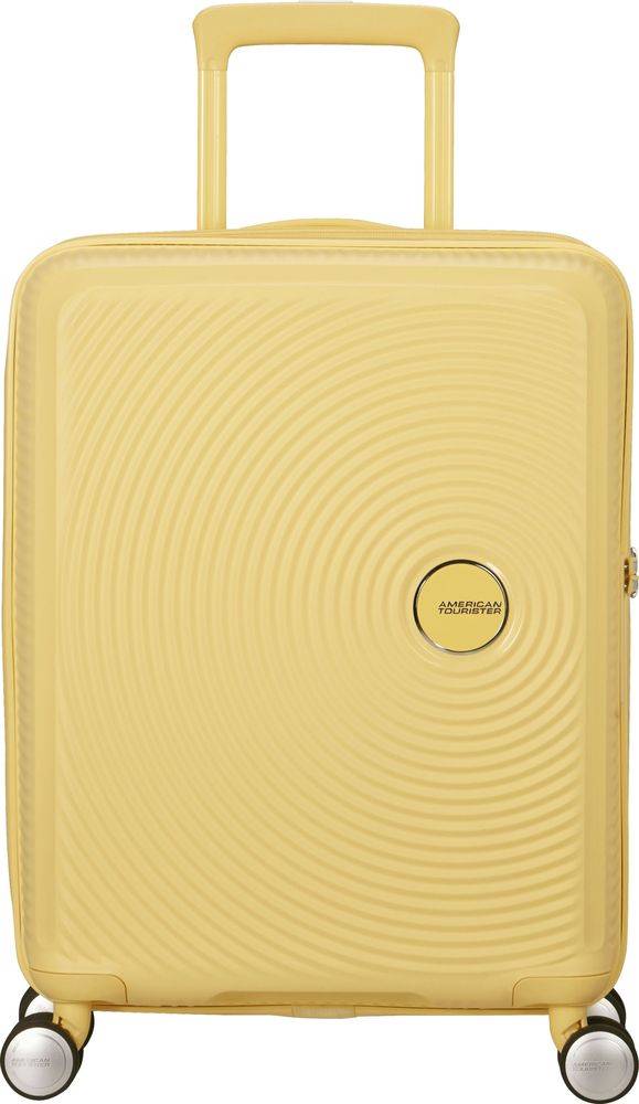 ΒΑΛΙΤΣΑ ΚΑΜΠΙΝΑΣ AMERICAN TOURISTER SOUNDBOX SPINNER EXP 55/20 PASTEL YELLOW
