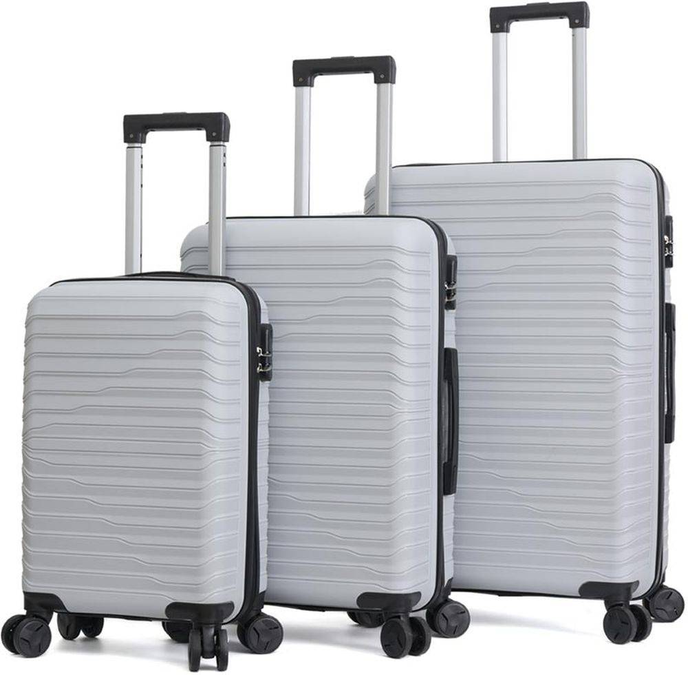 AMBER ΣΕΤ 3 ΒΑΛΙΤΣΕΣ AMBER AM1015/3 ΓΚΡΙ ΑΝΟΙΚΤΟ