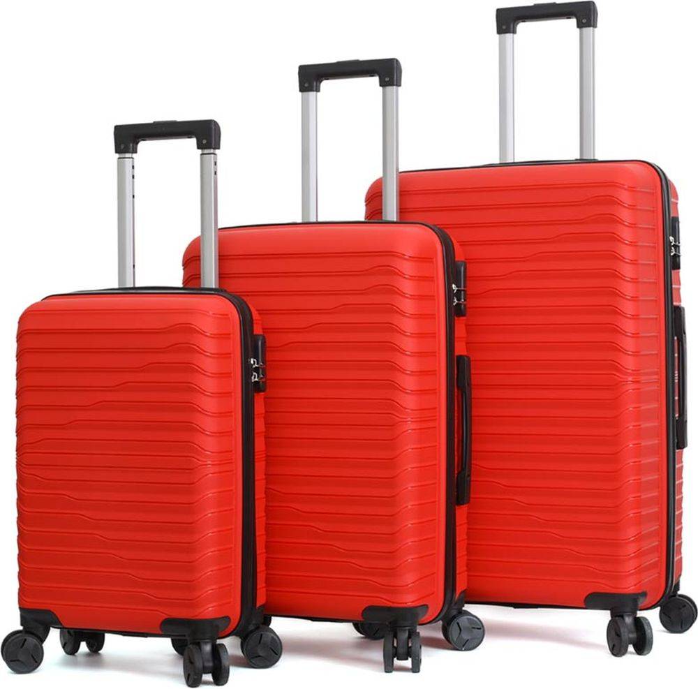 ΣΕΤ 3 ΒΑΛΙΤΣΕΣ AMBER AM1015/3 ΚΟΚΚΙΝΟ