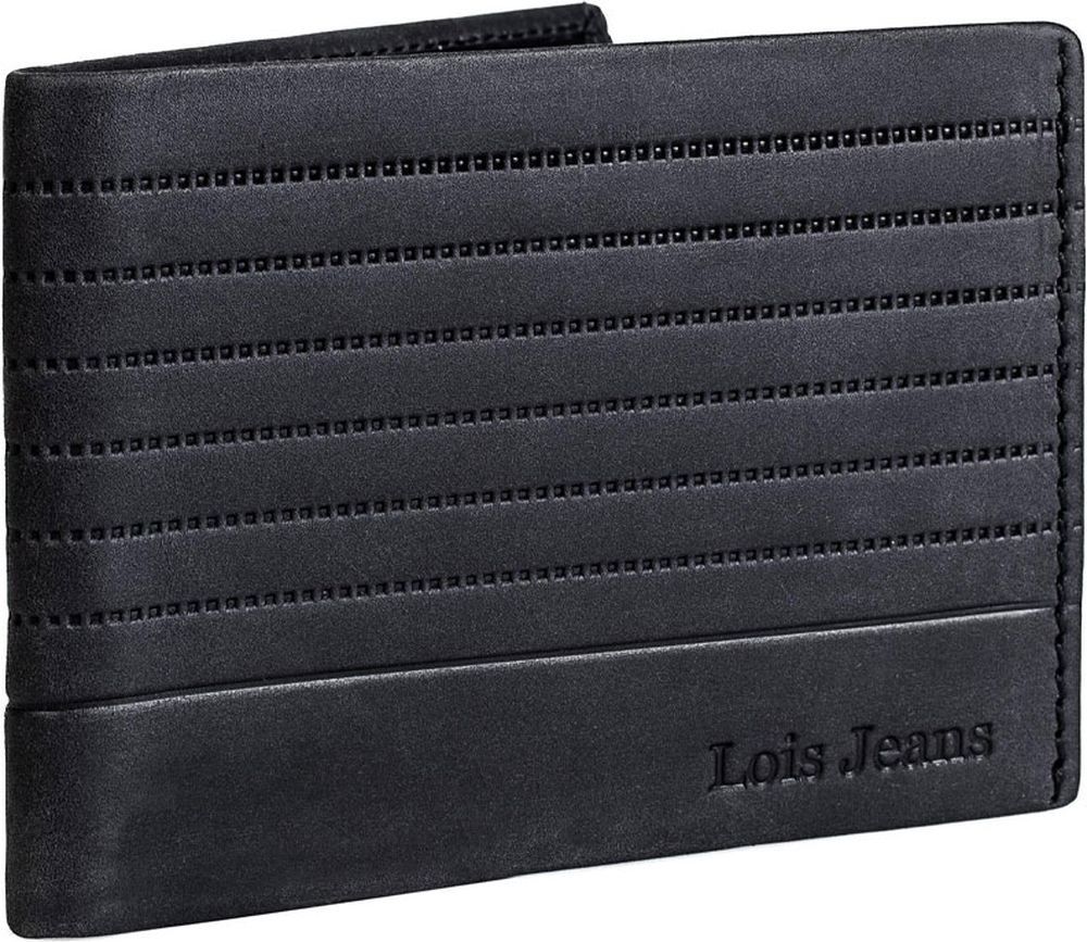 ΔΕΡΜΑΤΙΝΟ ΑΝΔΡΙΚΟ ΠΟΡΤΟΦΟΛΙ LOIS 202207-01 ΜΑΥΡΟ LOIS