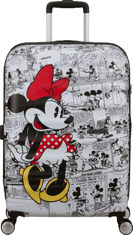 ΒΑΛΙΤΣΑ AMERICAN TOURISTER DISNEY WAVEBRAKER MEDIUM SPINNER 67/26 MINNIE COMICS WHITE AMERICAN TOURISTER