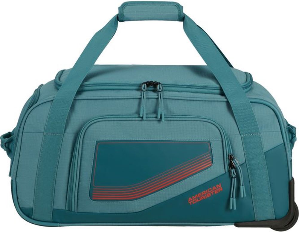 ΣΑΚ ΒΟΥΑΓΙΑΖ ΜΕ ΤΡΟΧΟΥΣ AMERICAN TOURISTER CITY RACER DUFFLE S PETROL