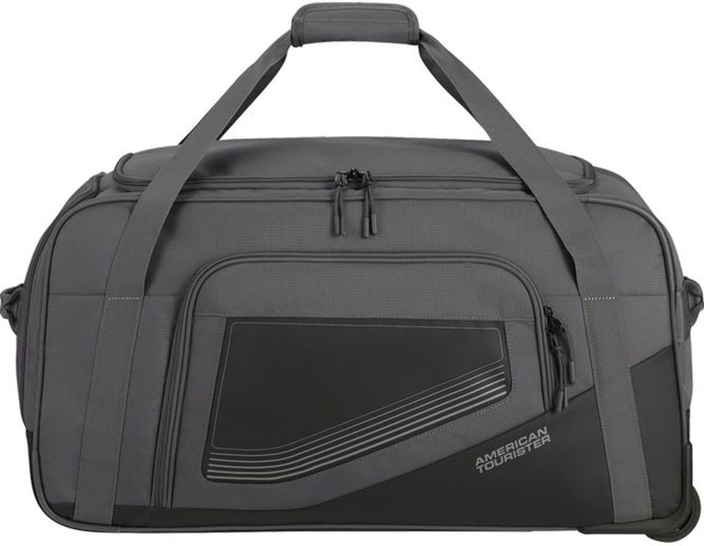 AMERICAN TOURISTER ΣΑΚ ΒΟΥΑΓΙΑΖ ΜΕ ΤΡΟΧΟΥΣ AMERICAN TOURISTER CITY RACER DUFFLE M BLACK