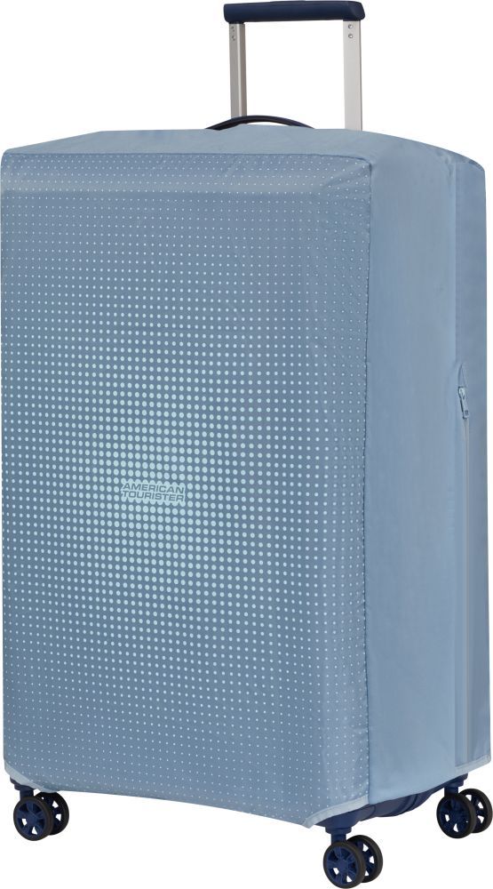 ΚΑΛΥΜΜΑ ΒΑΛΙΤΣΑΣ AMERICAN TOURISTER FOLDABLE LUGGAGE COVER L STONE BLUE/BLUE