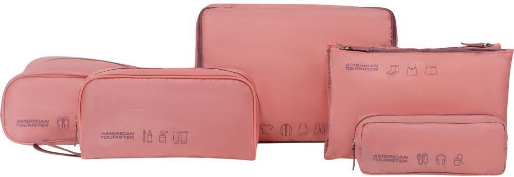 ΣΕΤ ΟΡΓΑΝΩΣΗΣ AMERICAN TOURISTER PACKING ORGANIZERS PINK/MAUVE (5 ΤΜΧ)