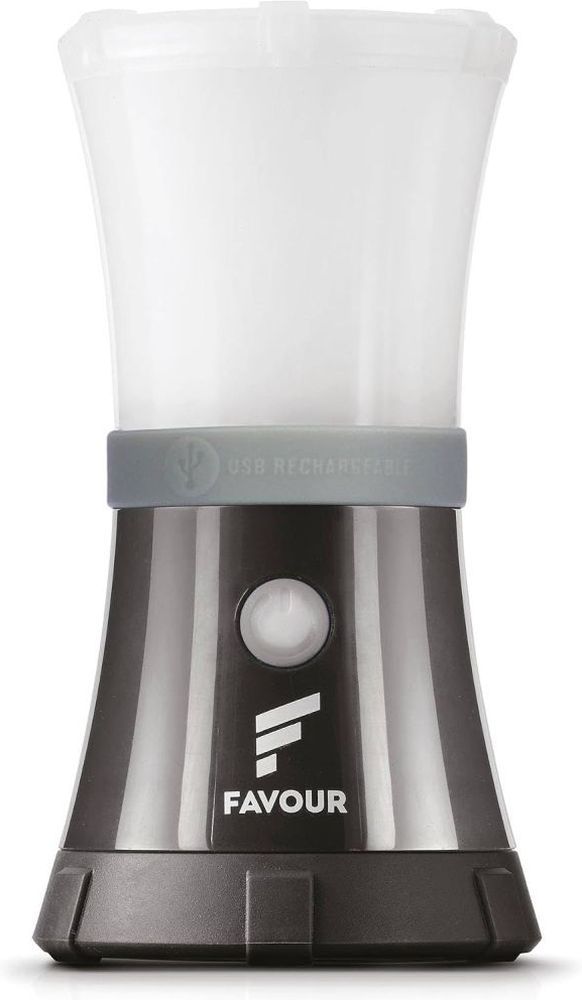 ΕΠΑΝΑΦΟΡΤΙΖΟΜΕΝΟ ΦΑΝΑΡΙ FAVOUR LED LANTERN ΜΑΥΡΟ