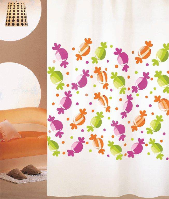 ΚΟΥΡΤΙΝΑ ΜΠΑΝΙΟΥ SAN LORENTZO CΑΝDΙΕS HOOKLESS 180X180CM SAN LORENTZO