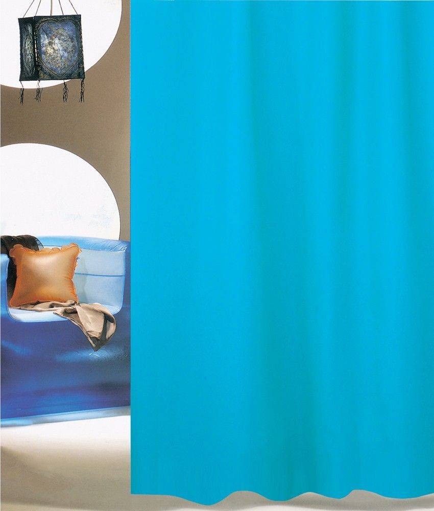 ΚΟΥΡΤΙΝΑ ΜΠΑΝΙΟΥ SAN LORENTZO SOLID AQUA 180X200CM SAN LORENTZO