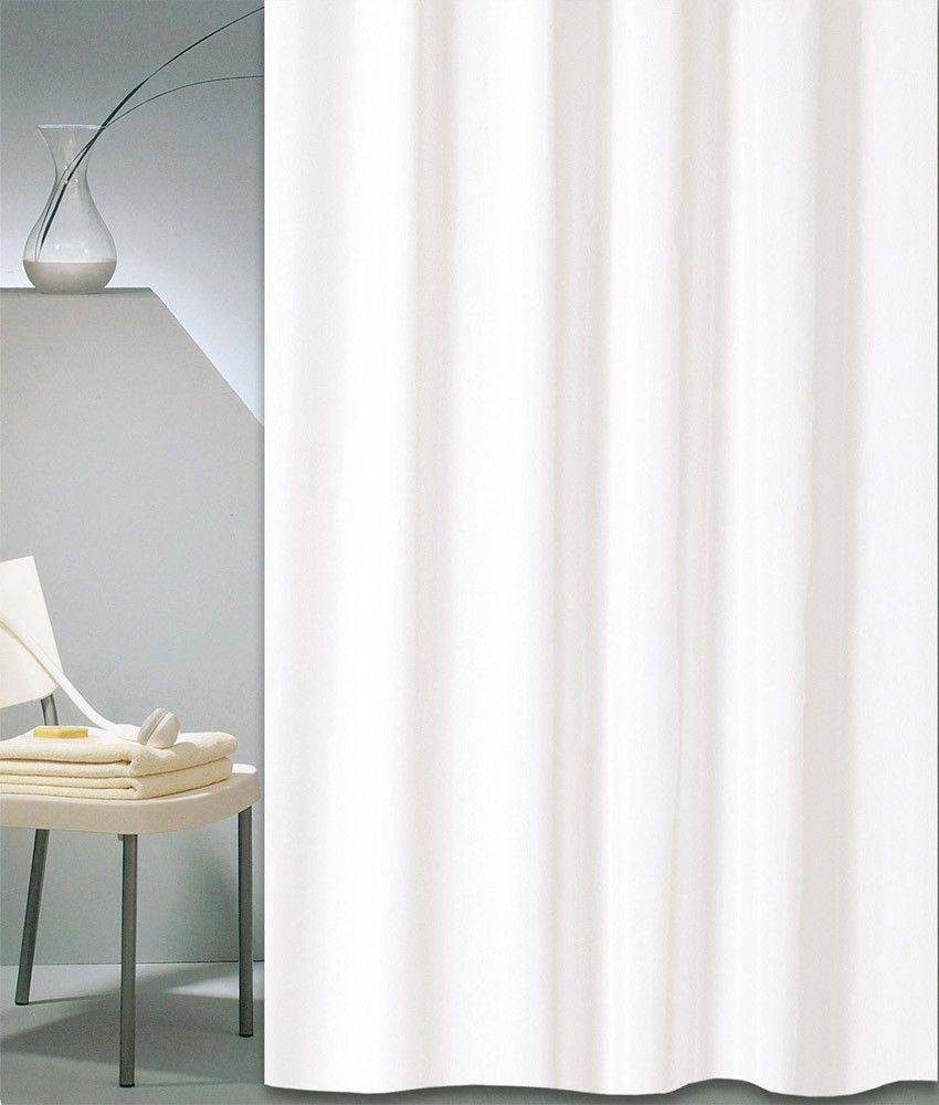 SAN LORENTZO ΚΟΥΡΤΙΝΑ ΜΠΑΝΙΟΥ SAN LORENTZO SOLID ΛΕΥΚΗ 180X180CM
