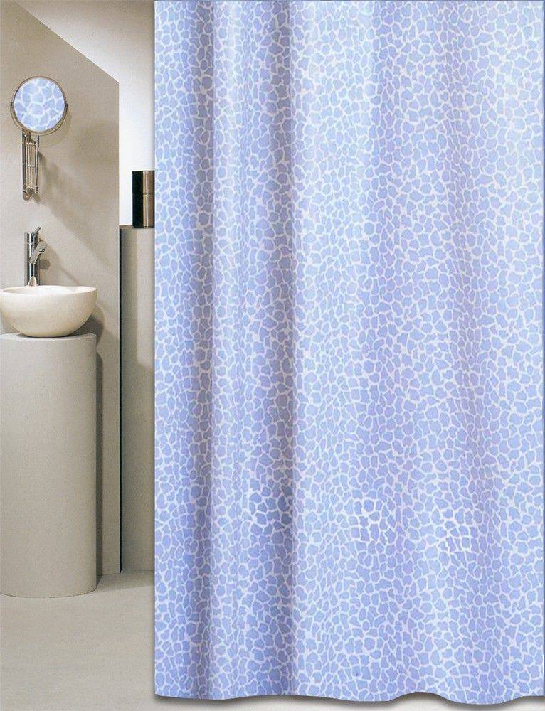 ΚΟΥΡΤΙΝΑ ΜΠΑΝΙΟΥ SAN LORENTZO MOSAIC PEVA ΜΠΛΕ 180X180CM