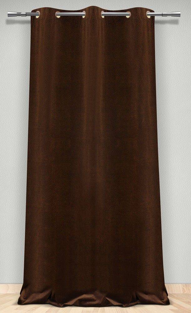 ΚΟΥΡΤΙΝΑ ΜΕ ΤΡΟΥΚΣ MAISON BLANCHE ΒΕΛΟΥΔΟ ΖΑΚΑΡ ΚΑΦΕ ΓΥΑΛΙΣΤΕΡΟ ΕΤΟΙΜΗ 140X280CM