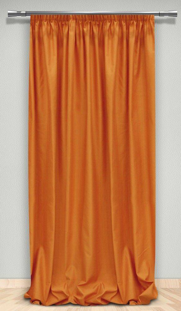 ΚΟΥΡΤΙΝΑ ΜΕ ΤΡΕΣΑ MAISON BLANCHE ΜΠΛΑΚΑΟΥΤ ΠΟΡΤΟΚΑΛΙ ΕΤΟΙΜΗ 145X300CM MAISON BLANCHE