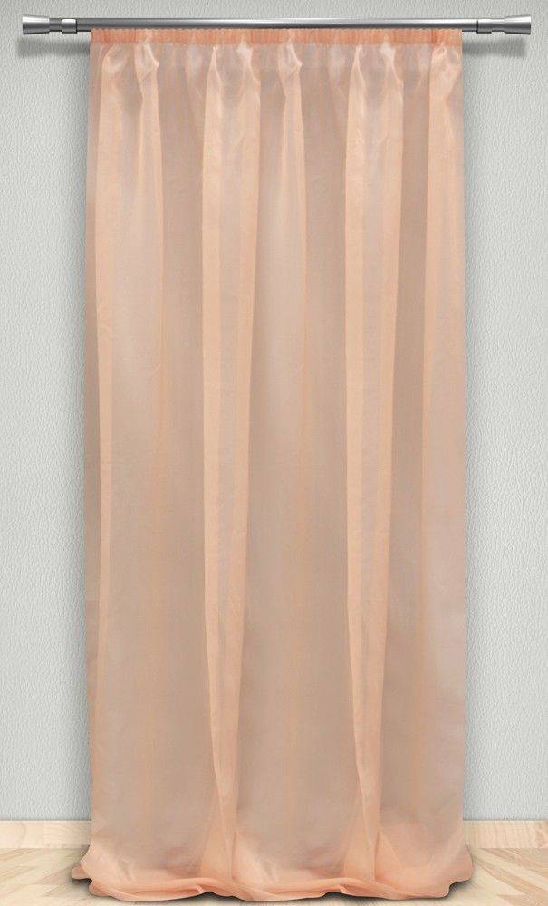 ΚΟΥΡΤΙΝΑ ΜΕ ΤΡΕΣΑ MAISON BLANCHE ΟΡΓΑΝΤΖΑ ΡΟΖ ΕΤΟΙΜΗ 145X280CM