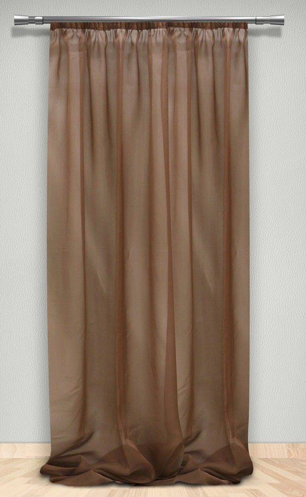 ΚΟΥΡΤΙΝΑ ΜΕ ΤΡΕΣΑ MAISON BLANCHE ΟΡΓΑΝΤΖΑ ΚΑΦΕ ΕΤΟΙΜΗ 145X280CM MAISON BLANCHE