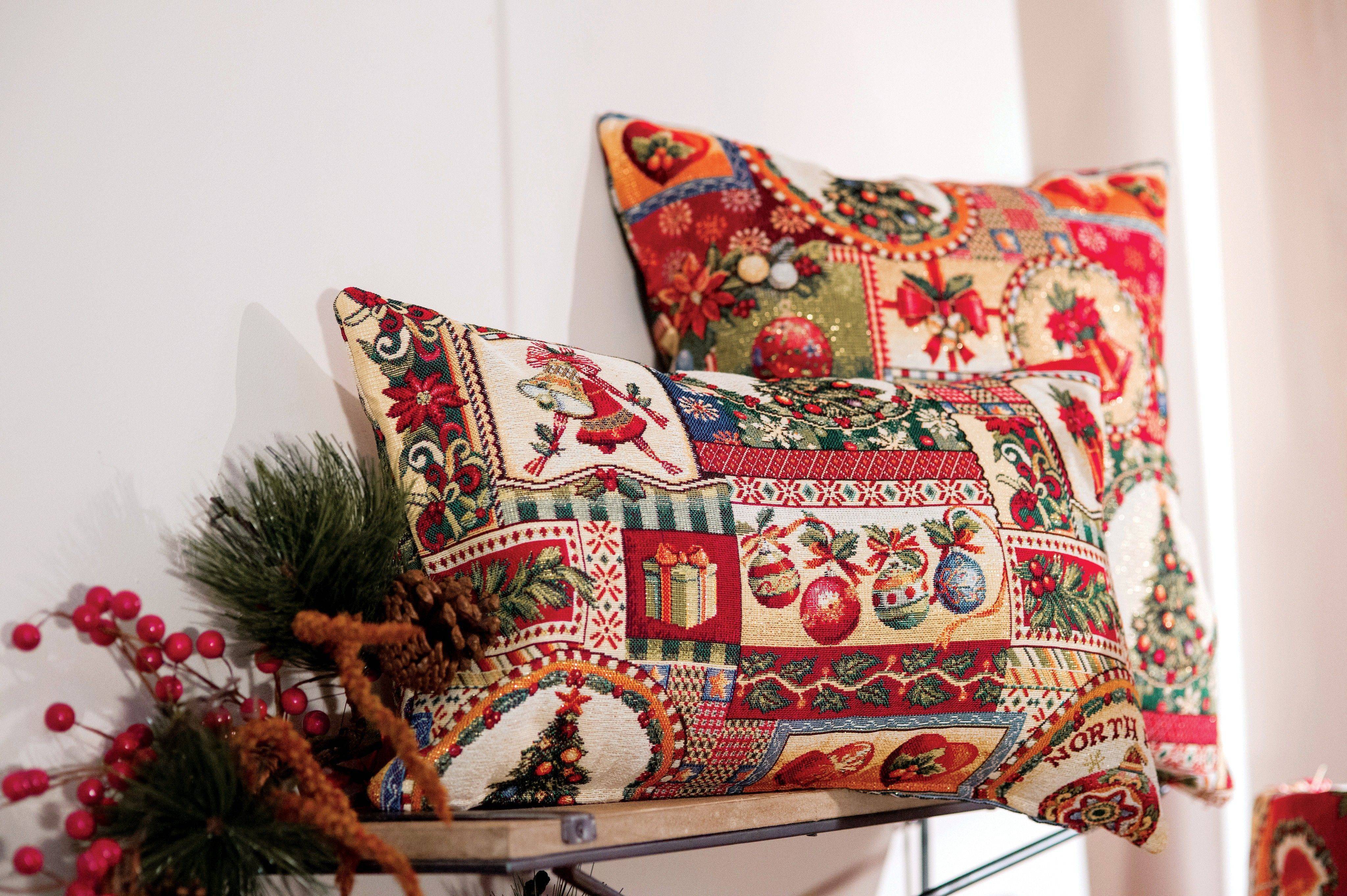 ΧΡΙΣΤΟΥΓΕΝΝΙΑΤΙΚΗ ΜΑΞΙΛΑΡΟΘΗΚΗ ΔΑΠΕΔΟΥ TEORAN NORTH POLE ΜΕ ΣΧΕΔΙΟ ΚΟΚΚΙΝΟ 65X65CM TEORAN