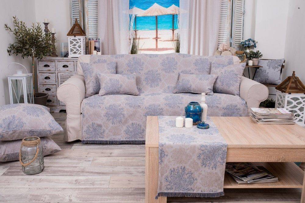 ΔΙΑΚΟΣΜΗΤΙΚΗ ΜΑΞΙΛΑΡΟΘΗΚΗ TEORAN KALKUTA 05 ΤΙΡΚΟΥΑΖ 45X45CM