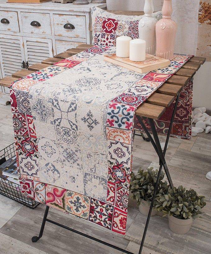 TEORAN ΤΡΑΒΕΡΣΑ TEORAN MELIGIA ΠΟΛΥΧΡΩΜΟ 45X140CM