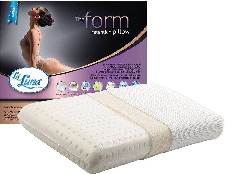 ΜΑΞΙΛΑΡΙ LA LUNA THE FORM MEMORY FOAM ΜΕΤΡΙΟ 40X70+12 CM LA LUNA