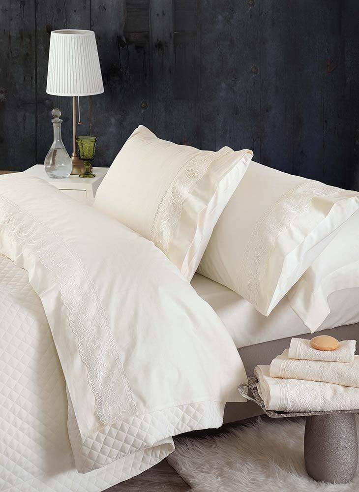 ΣΕΤ ΝΥΦΙΚΟ ΥΠΕΡΔΙΠΛΟ RYTHMOS SHIRAZ ΕΚΡΟΥ 4TMX RYTHMOS