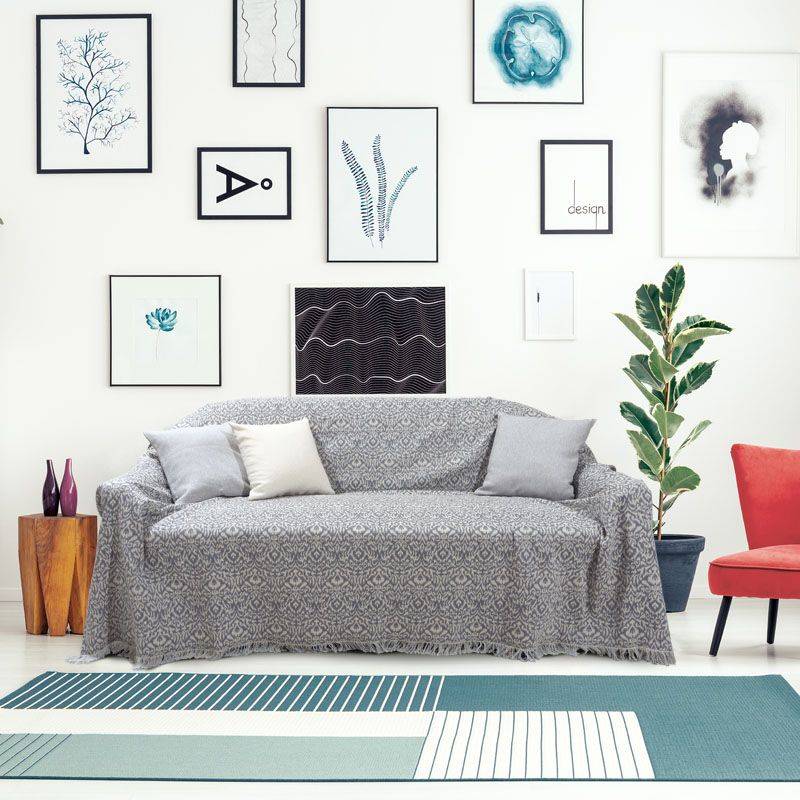 ΡΙΧΤΑΡΙ ΔΙΘΕΣΙΟ DAS HOME THROWS LINE 0157 ΣΙΕΛ 180Χ250CM DAS HOME