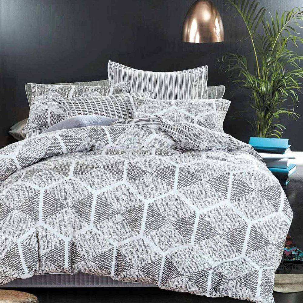 ΚΟΥΒΕΡΛΙ ΥΠΕΡΔΙΠΛΟ+ΣΕΝΤΟΝΙΑ PALAMAIKI HOME BED IN A BAG B0680 ΓΚΡΙ 5TMX 230X260CM ΠΑΛΑΜΑΙΚΗ